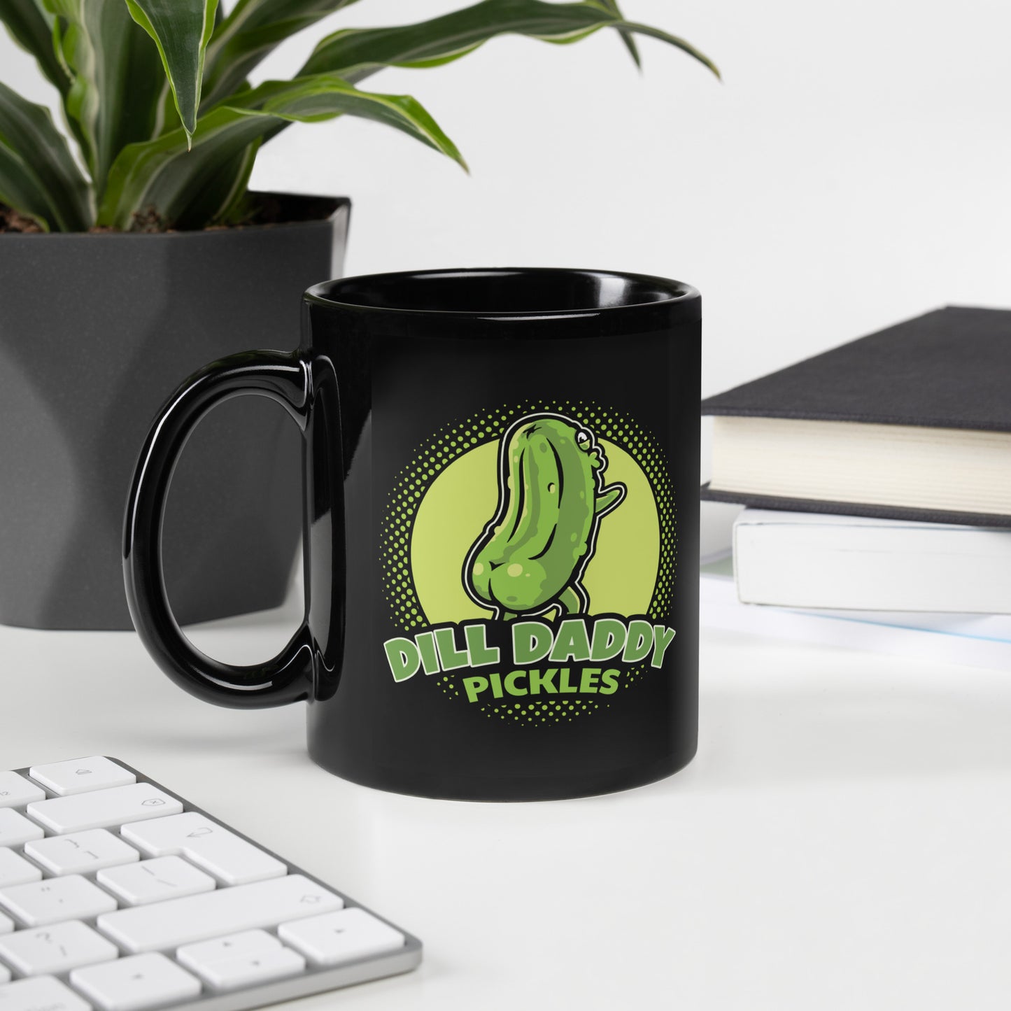 First Coffee, Then Pickles - Black Ceramic Mug