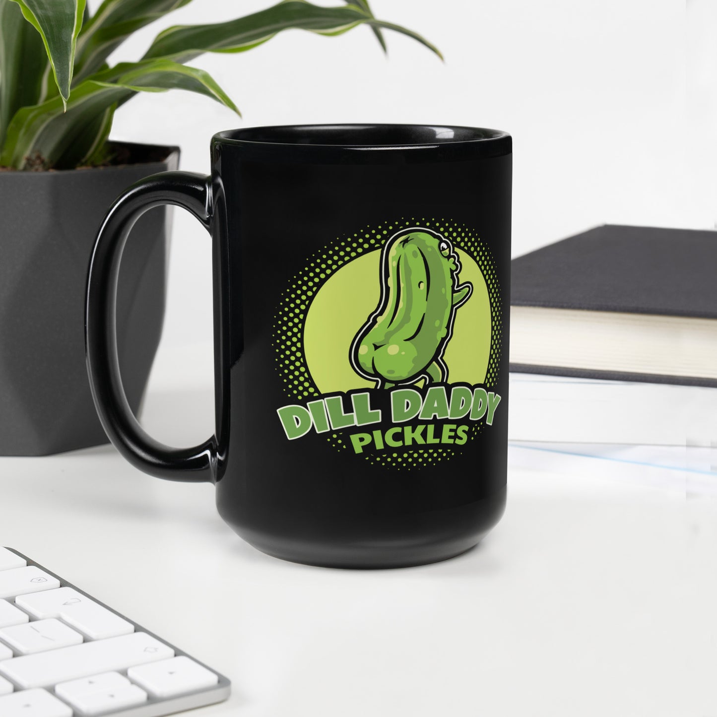 First Coffee, Then Pickles - Black Ceramic Mug