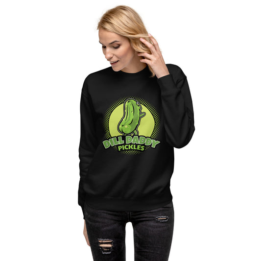 Classic Dill Daddy - Black - Unisex Crew Neck Sweatshirt